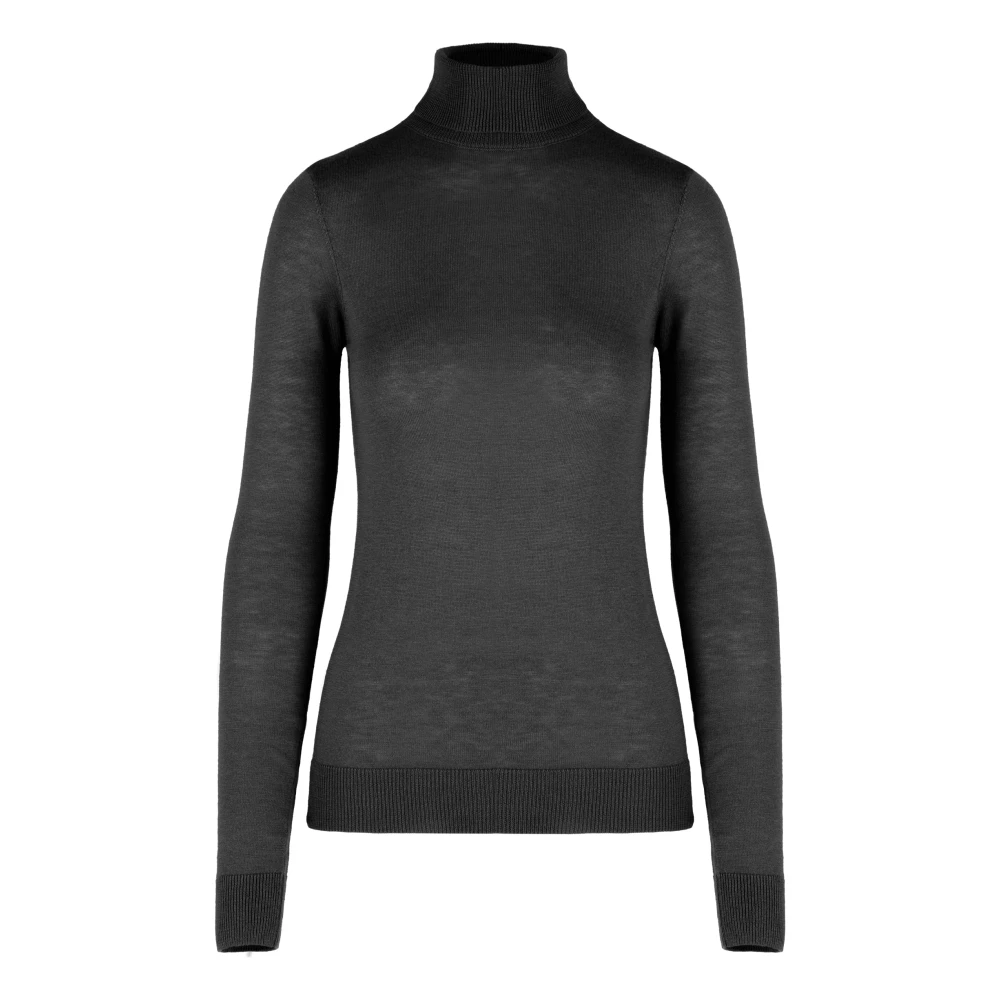 Bomboogie Uomo Nero - Dolcevita Slim In Misto Lana Merino - Knitwear - L