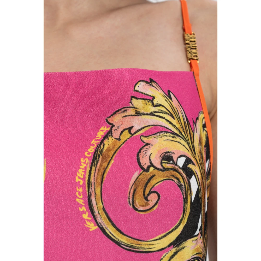 Versace Jeans Couture Jurk met bandjes Multicolor Dames
