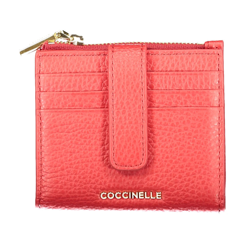 Coccinelle Women's Red Wallets & Cardholders, One Size, Metallic Soft Wallet