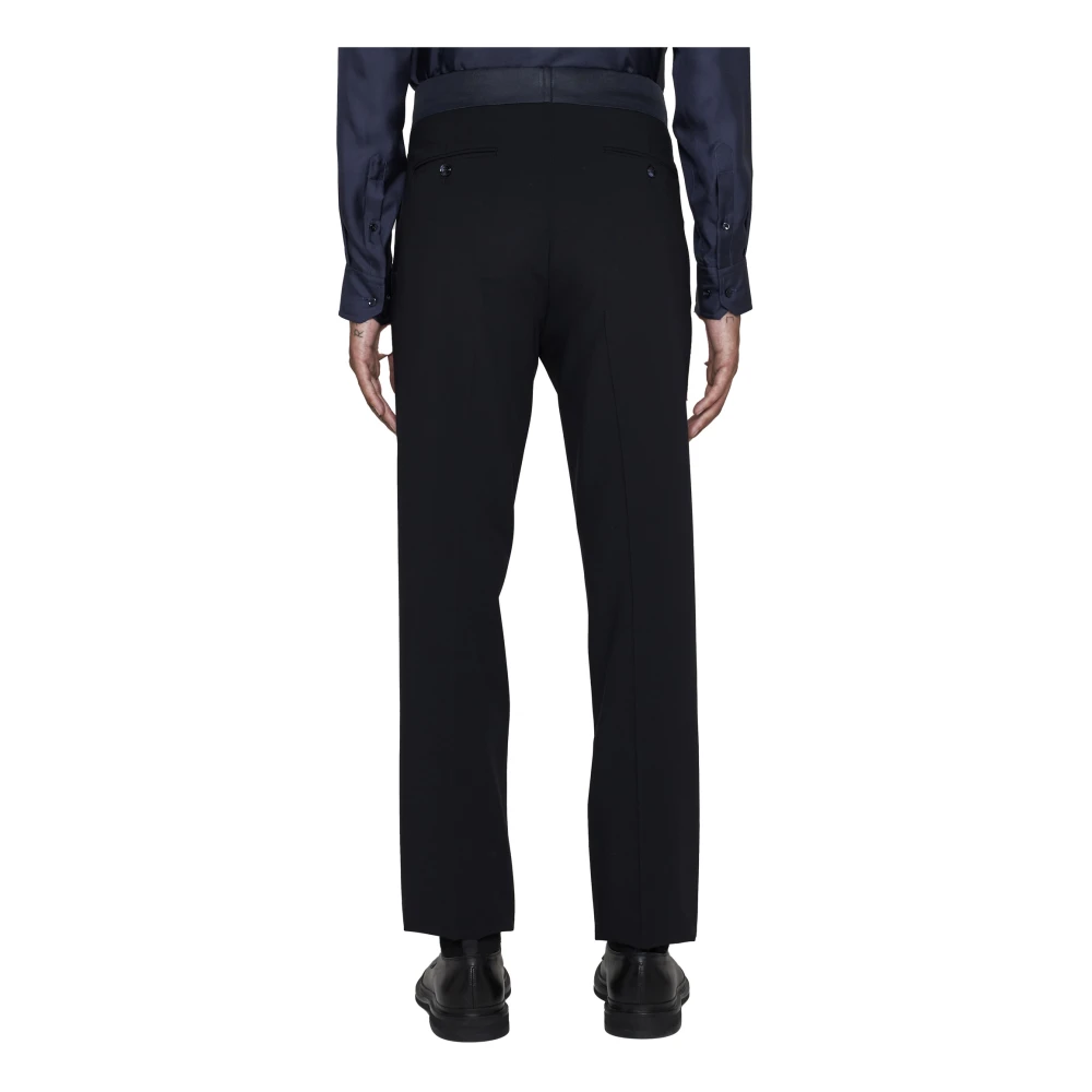 Giorgio Armani Blauwe Smoking Broek Blue Heren