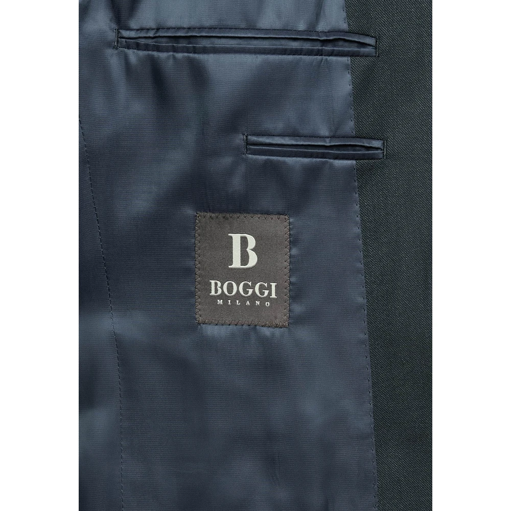 Boggi Milano Stretch Wol Pak Brown Heren