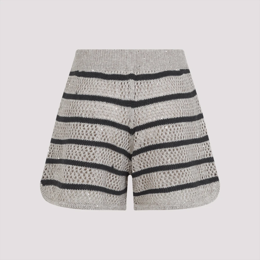 BRUNELLO CUCINELLI Neutrale Bermuda Shorts Beige Dames