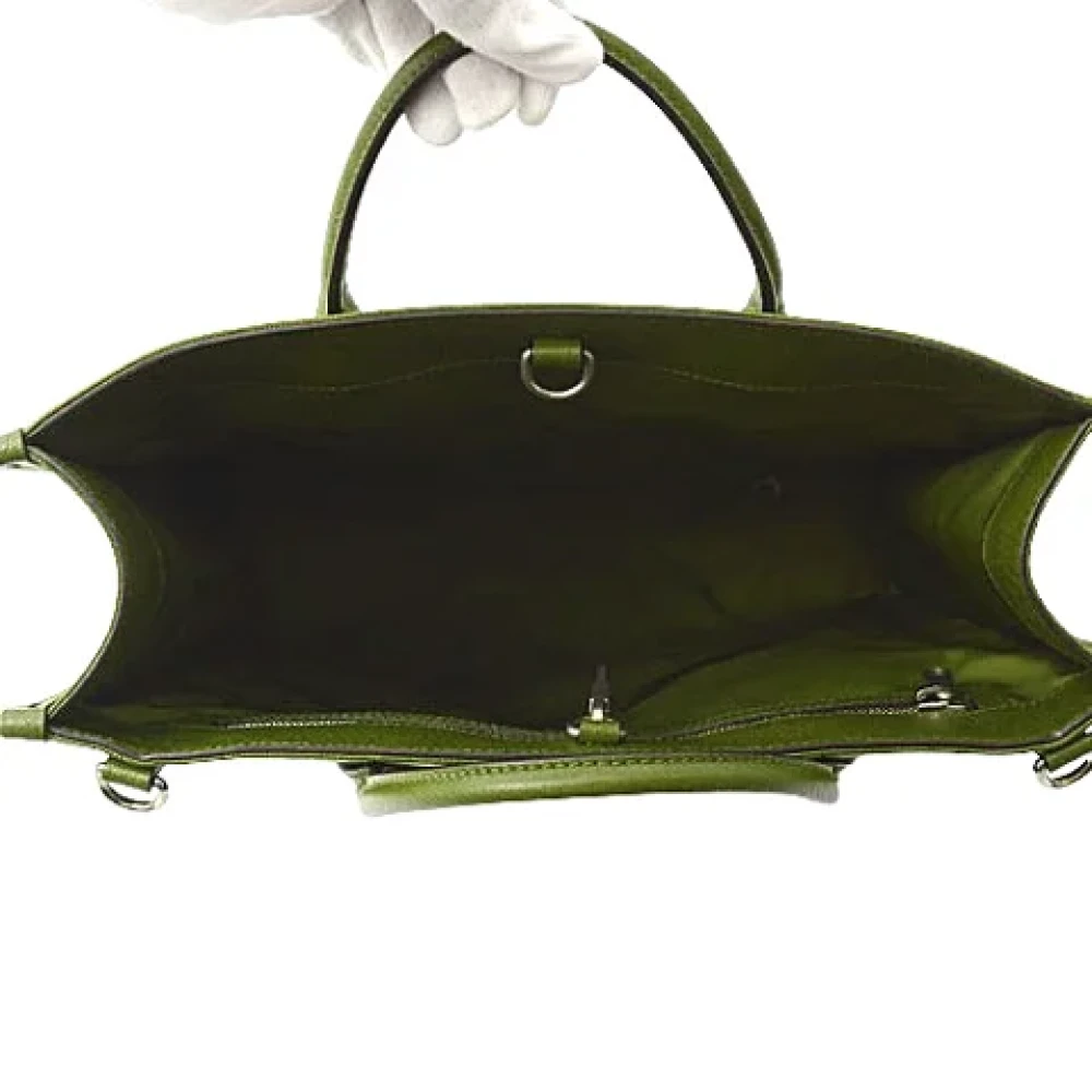 Gucci Vintage Pre-owned Canvas gucci-bags Green Dames