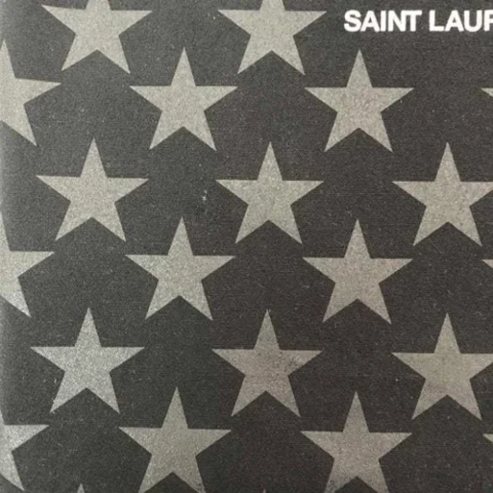 Saint Laurent Vintage Pre-owned Canvas handbags Black Dames