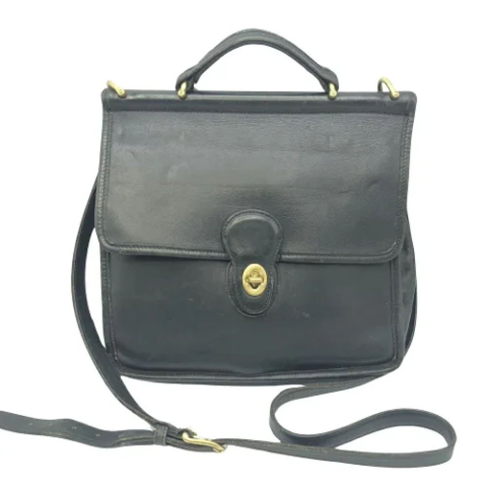 Coach Pre-owned Leather shoulder-bags Black Dames