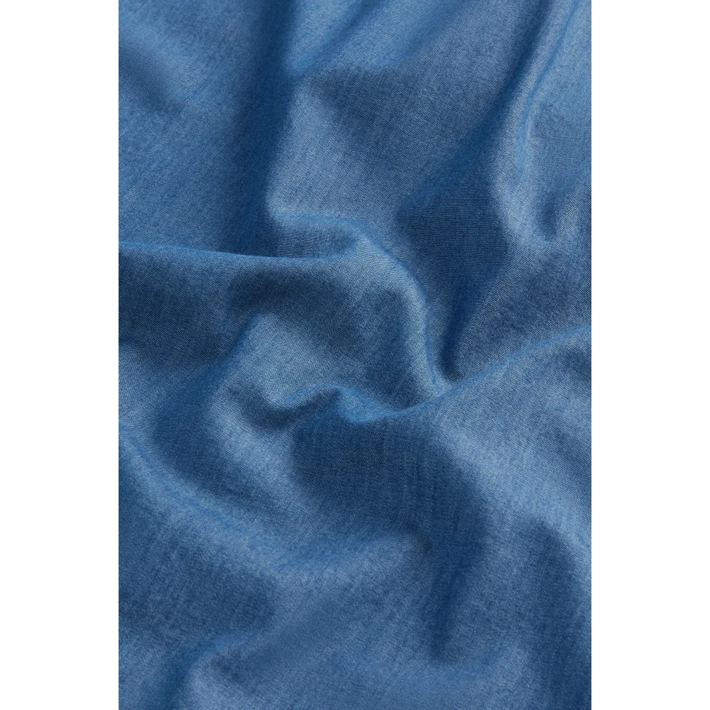 Woolrich Katoenen Casual Shirt met Zak Blue Heren