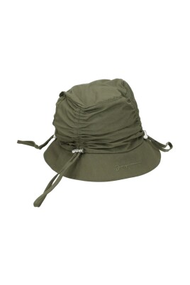 chapeau-en-coton-vert-avec-logo