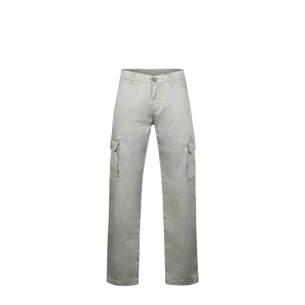 Moorer Men's Green Straight Trousers, M, Jerald Cargo Trousers