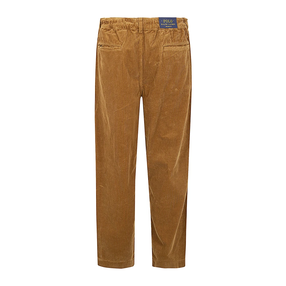 Polo Ralph Lauren Geplooide Corduroy Broek Brown Heren