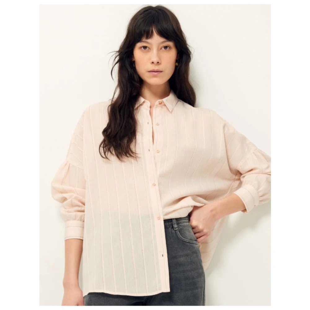 Sessun Botan losse overhemd Pink Dames
