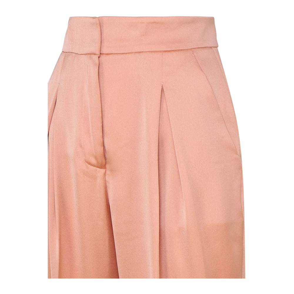 Genny Vloeibare Hoge Taille Broek Nude Pink Dames