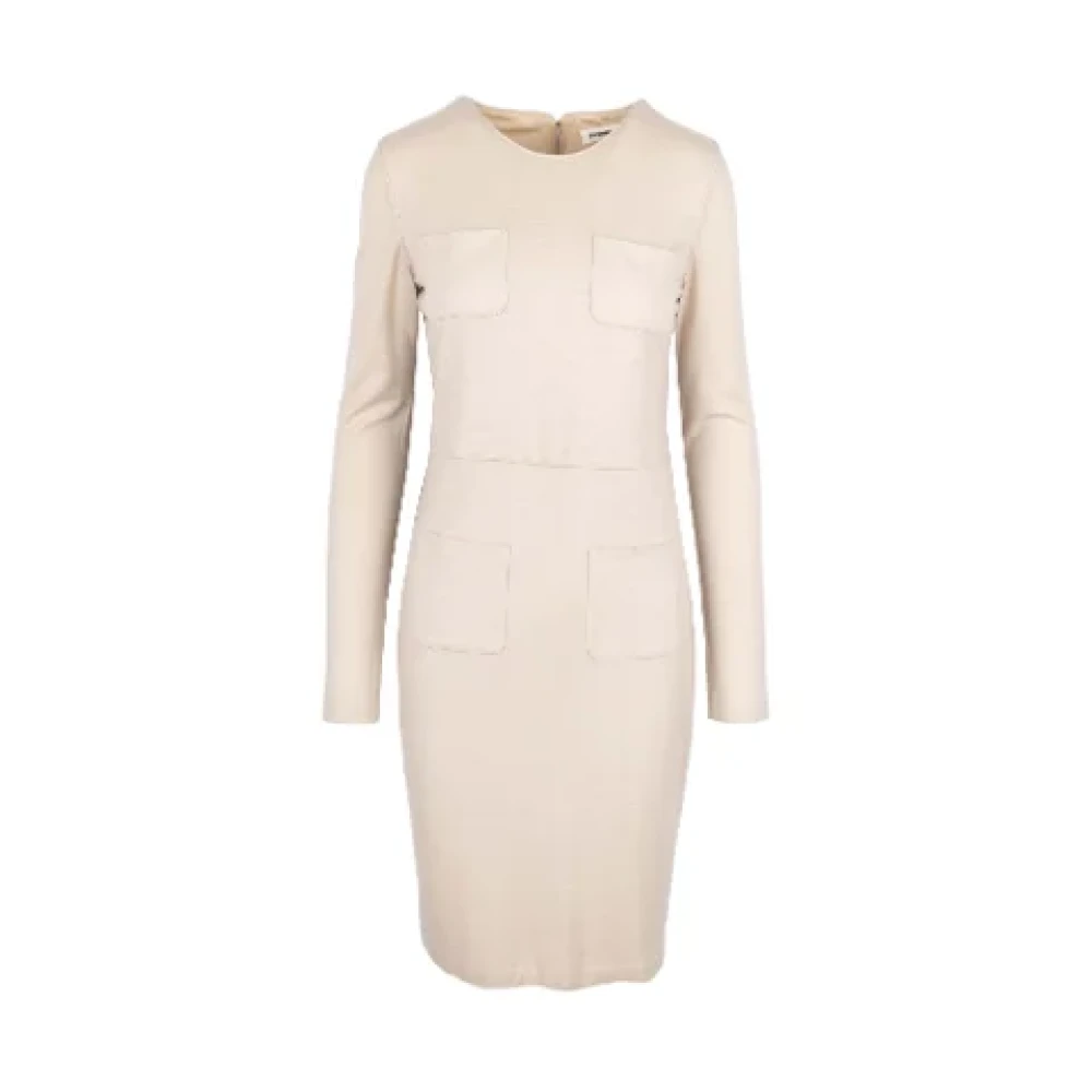 Jil Sander Pre-owned Knit dresses Beige Dames