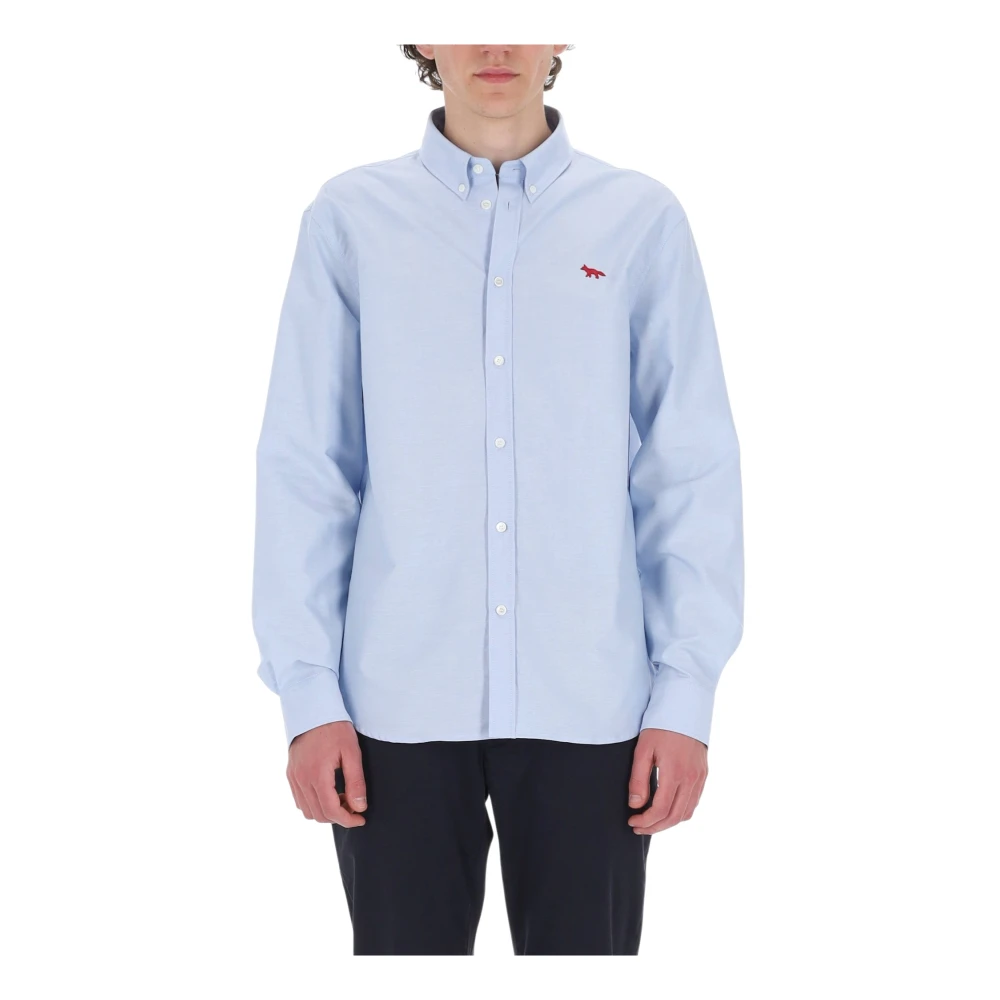 Maison Kitsuné Blue Formal Shirts - Male - Casual Shirts - L - Shirts