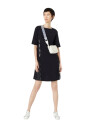 black-straight-dress-with-logo-band