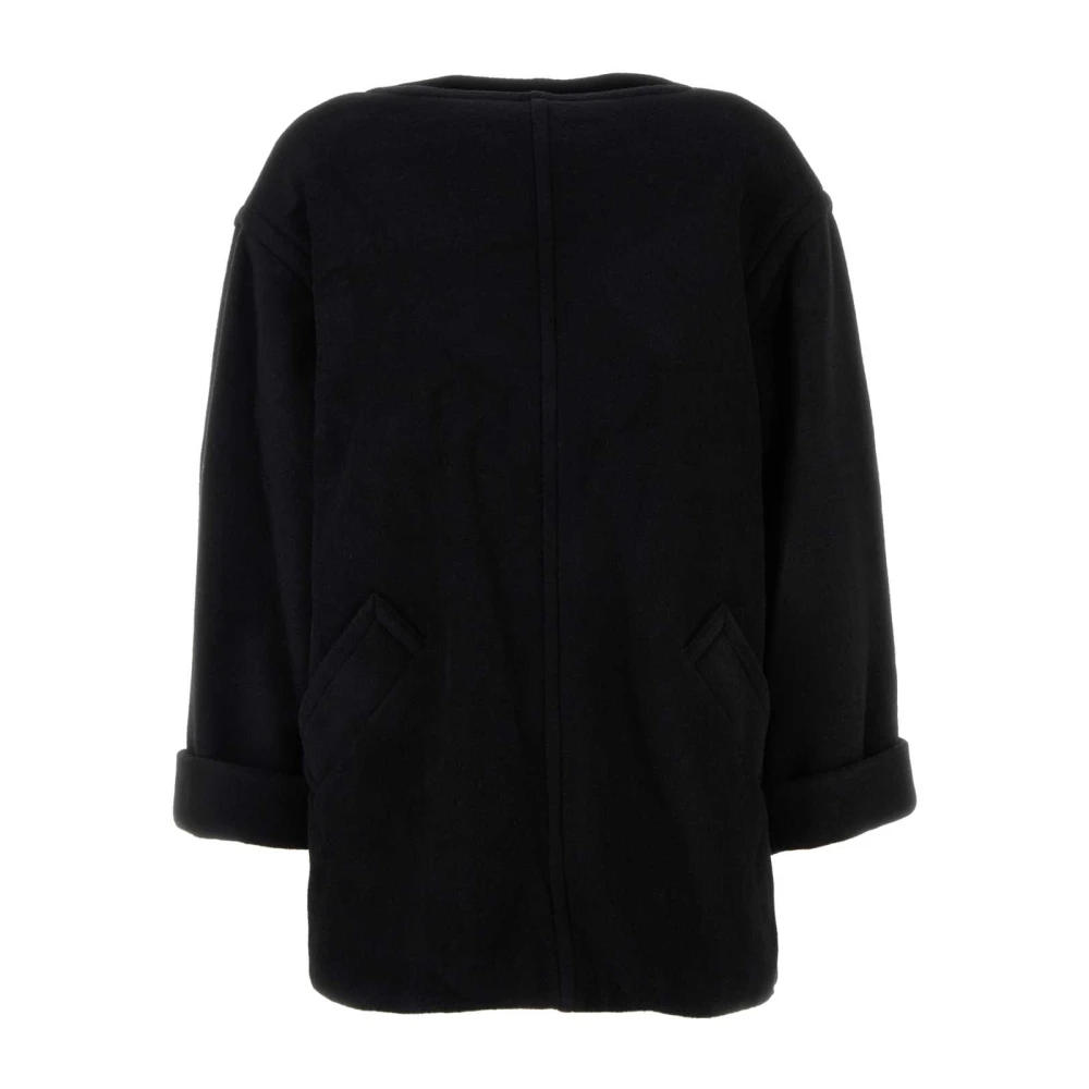 MM6 Maison Margiela Oversize-stickad tröja i ullblandning Black, Dam