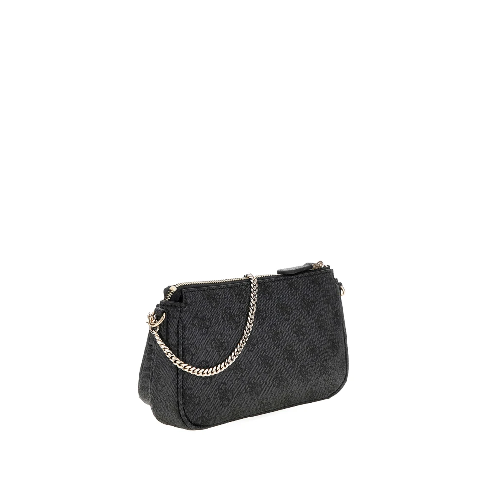 Guess Elegante zwarte handtas met gouden details Black Dames
