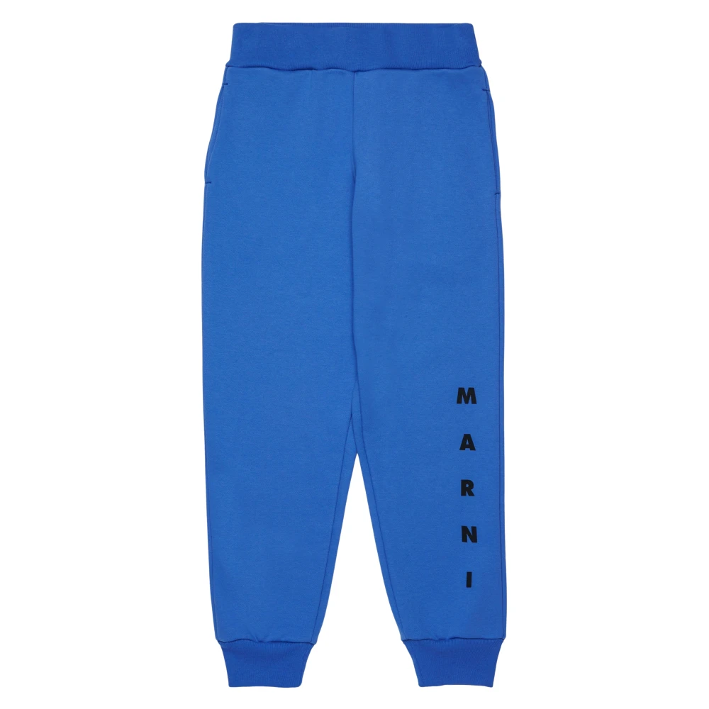 Marni Unisex Kids Blue Logo Joggers - Sweatpants - 14 Y - Kids