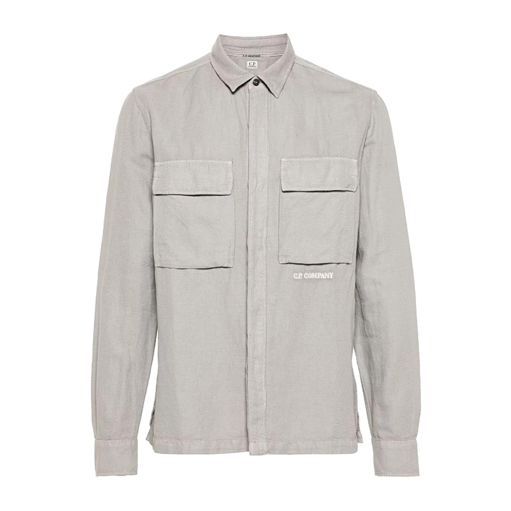 C.P. Company Stijlvolle Shirt voor Mannen Gray Heren