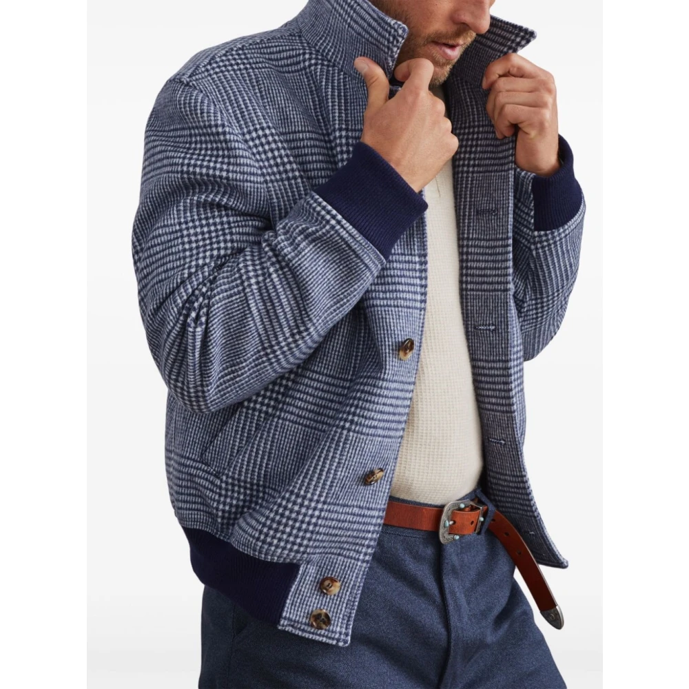 BRUNELLO CUCINELLI Stijlvolle Jassen voor Mannen Blue Heren