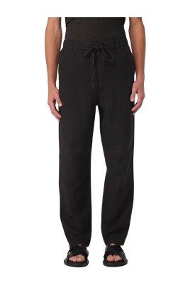 black-linen-casual-pants