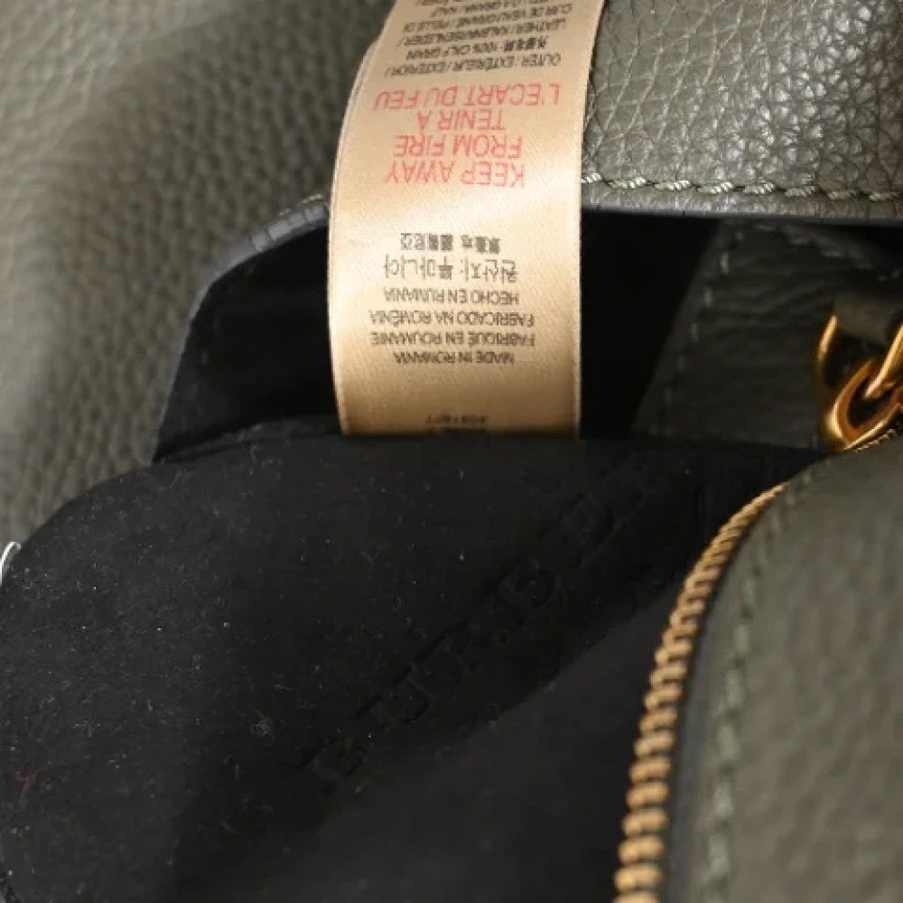 Burberry Vintage Pre-owned Leather shoppers Green Dames