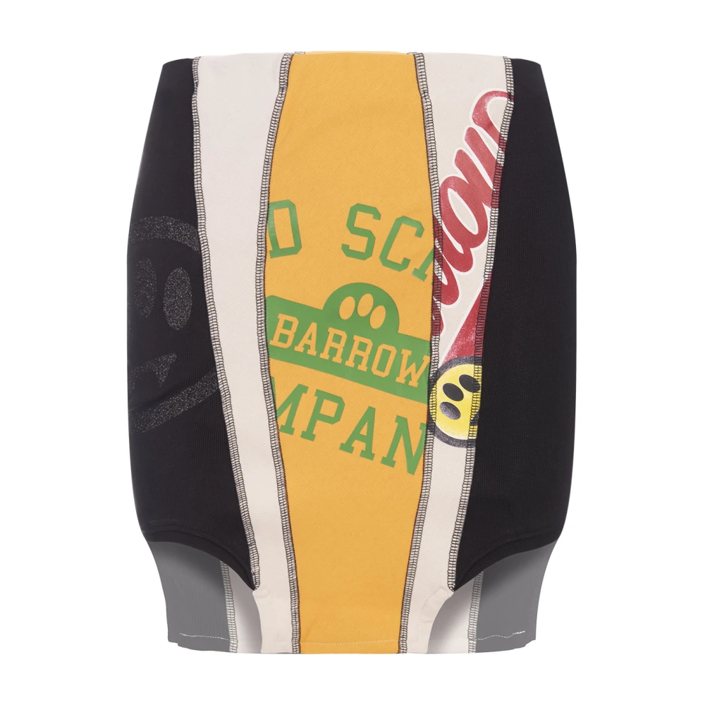 Barrow Multicolor Asymmetrische Paneel Potlood Mini Rok Multicolor Dames
