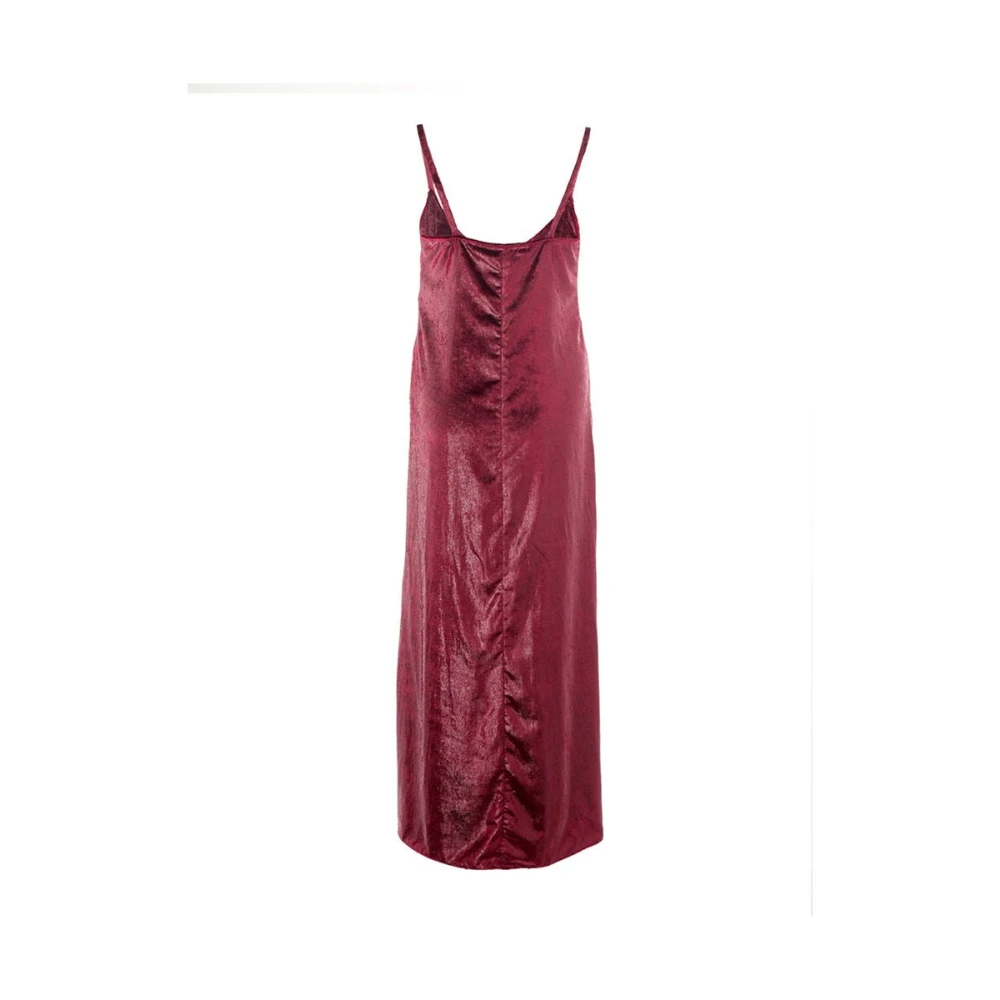 Lardini Elegante Bordeaux Polyester Jurk Red Dames