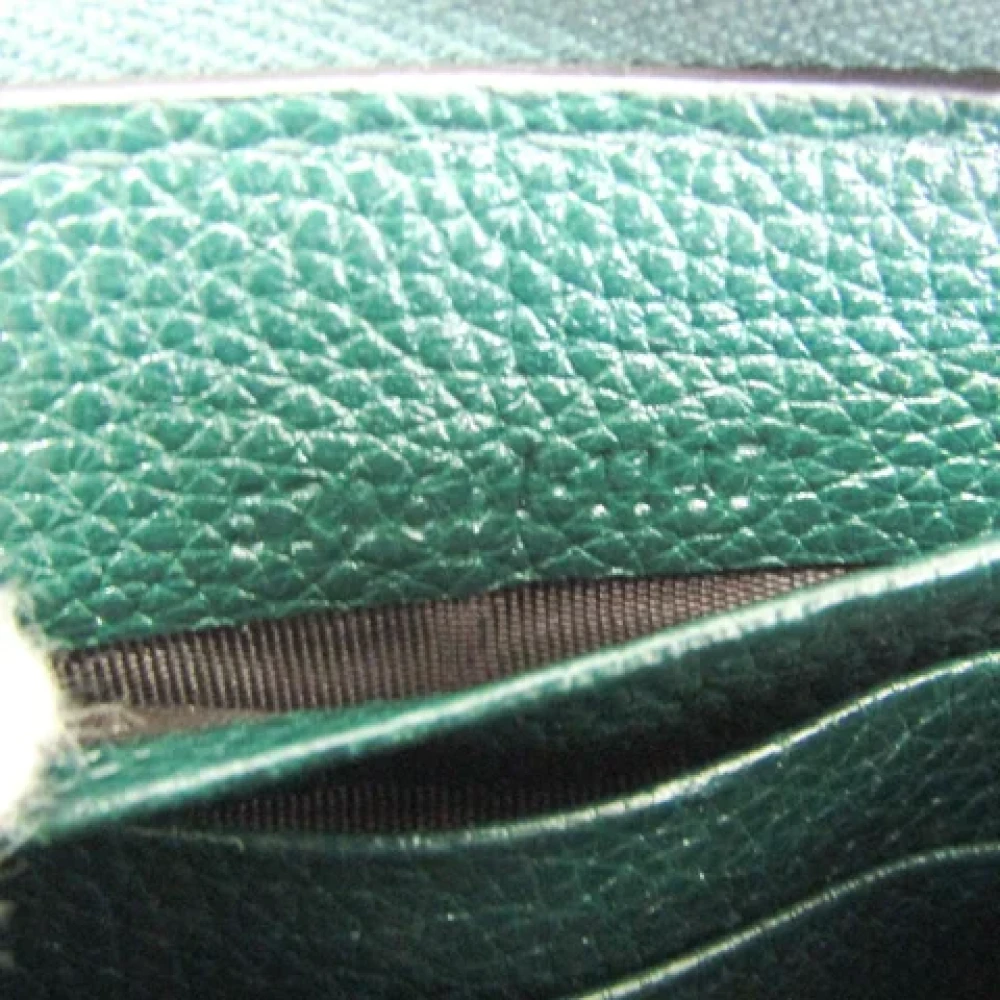 Gucci Vintage Pre-owned Leather wallets Green Dames