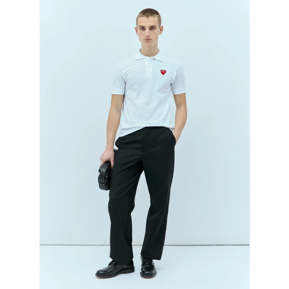 Comme des Garçons Play Polo Shirts White Heren