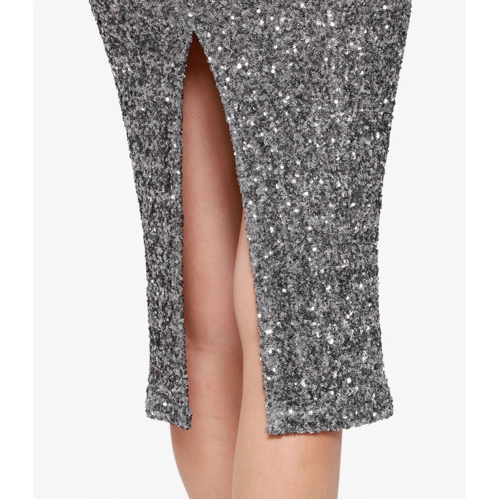 Aniye By Pailletten Wikkelrok Zilver Gray Dames