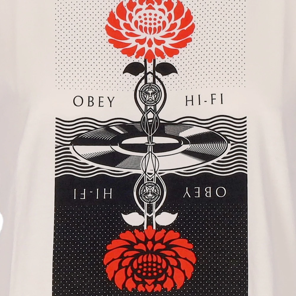 Obey Bloem Shepard Tee Dames T-shirt Beige Dames