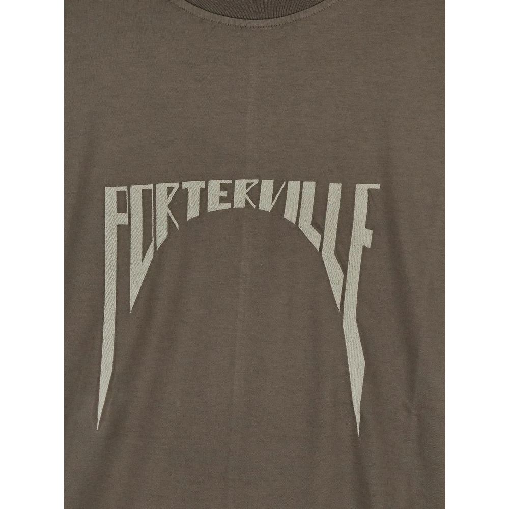 Rick Owens Jumbo Katoenen T-shirt Brown Heren