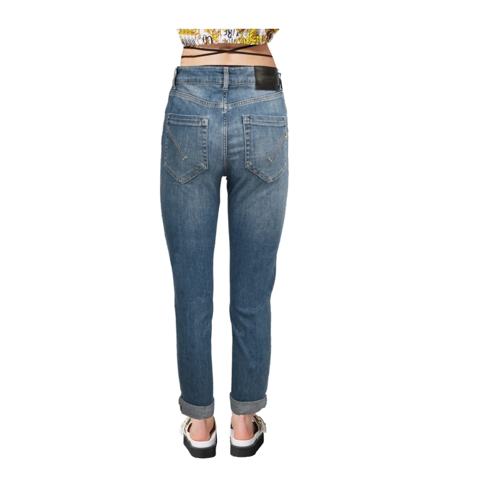 Dondup Loszittende katoenen jeans enkel lengte Blue Dames