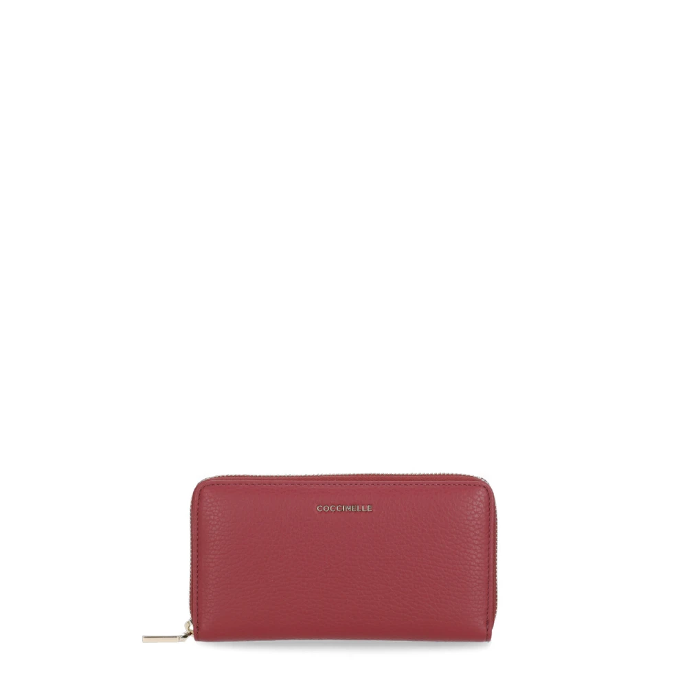 Coccinelle Women's Red Wallets & Cardholders, One Size, Metallic Soft Wallet