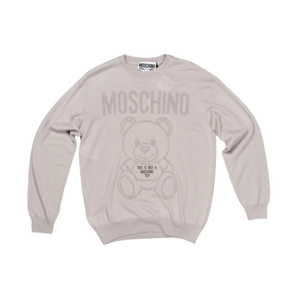 Moschino Grijze Sweaters voor Mannen Gray Heren