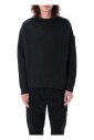 pull-en-tricot-noir-a-effet-ancien