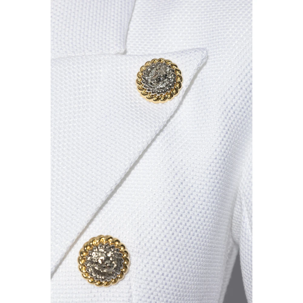 Balmain Blazer met zakken White Dames