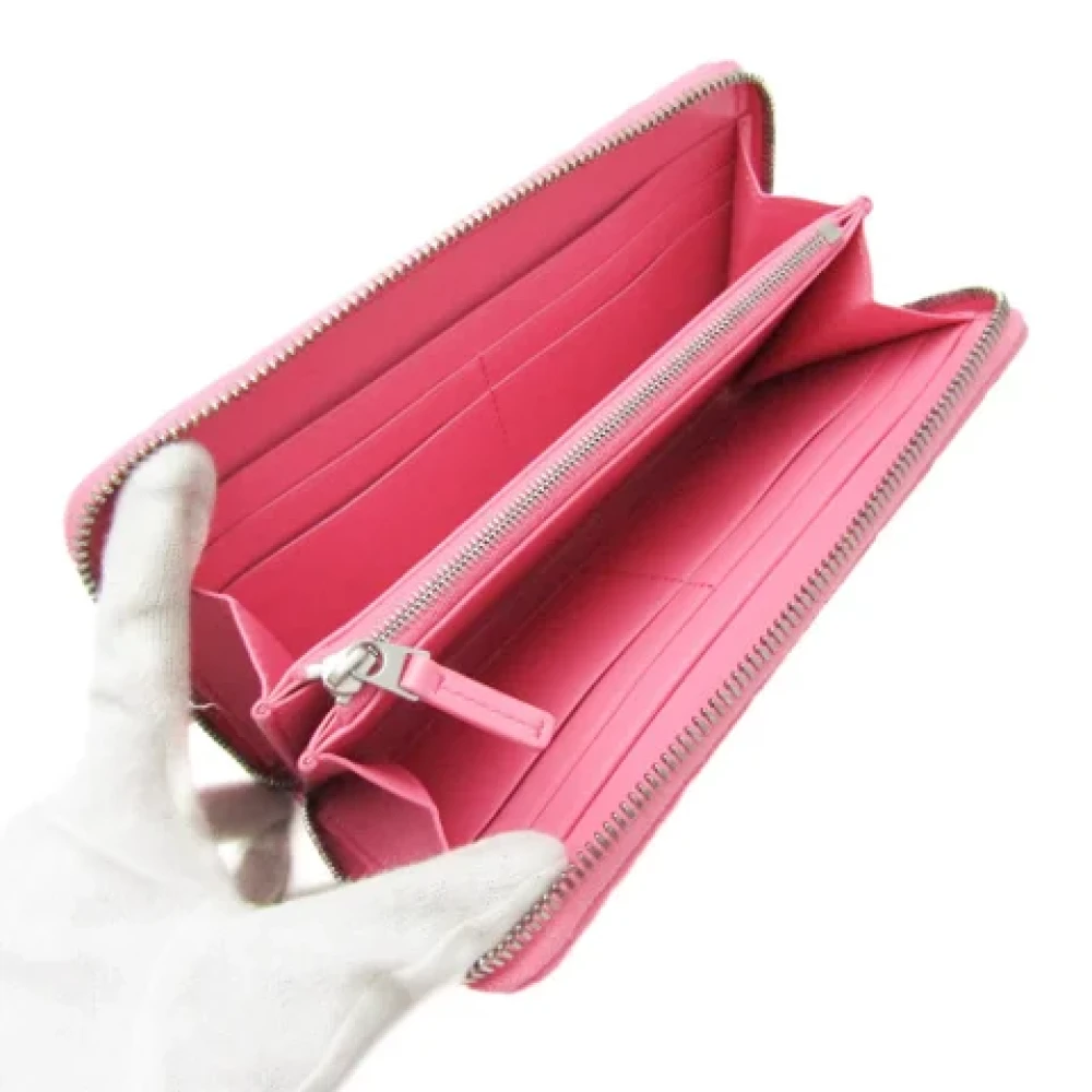 Bottega Veneta Vintage Pre-owned Leather wallets Pink Dames