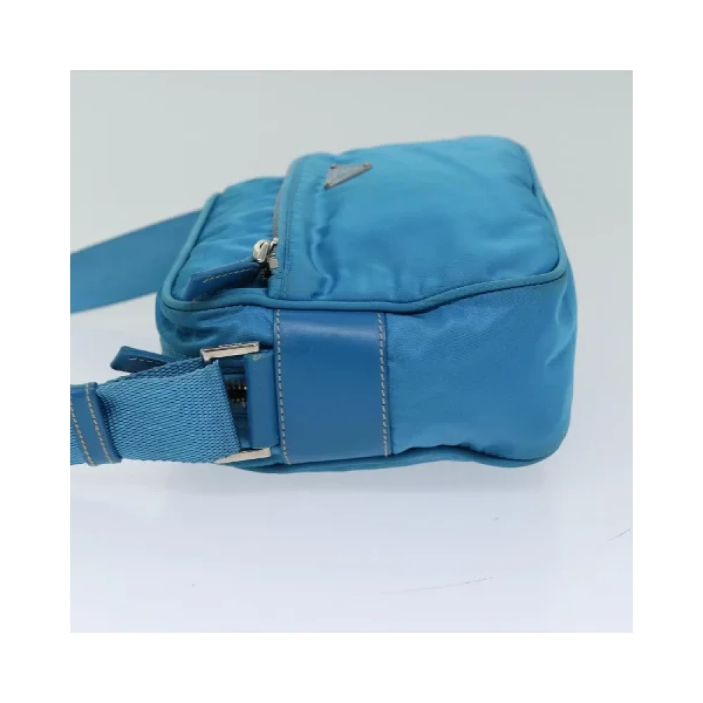 Prada Vintage Pre-owned Nylon prada-bags Blue Dames