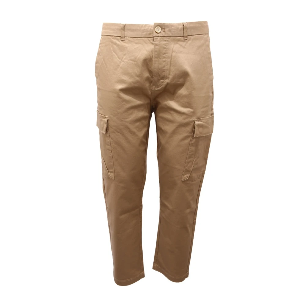 Scotch & Soda Men's Beige Straight Trousers, W36, Cargo Fave Regular Tape Fit Trouser