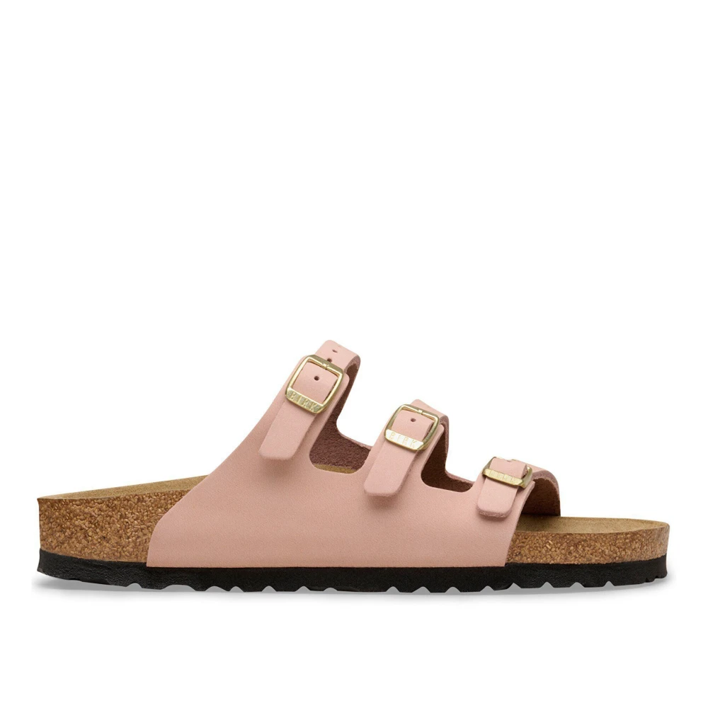 Birkenstock Women's Pink Sliders, 5 Uk, Florida Narrow Fit