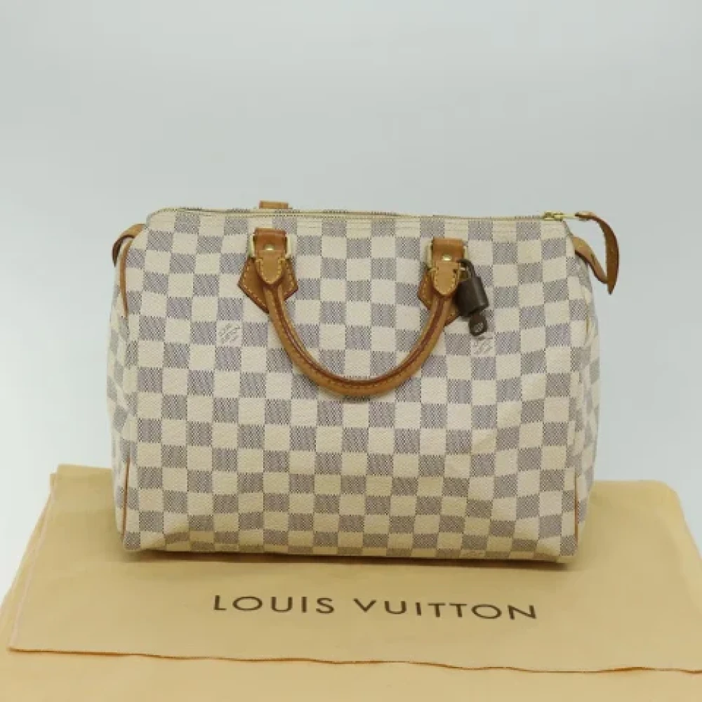 Louis Vuitton Vintage Pre-owned Canvas louis-vuitton-bags White Dames