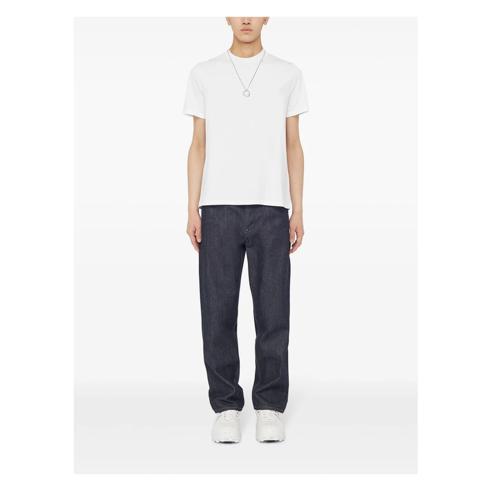 Jil Sander Cloud White Crew-Neck T-Shirt White Heren