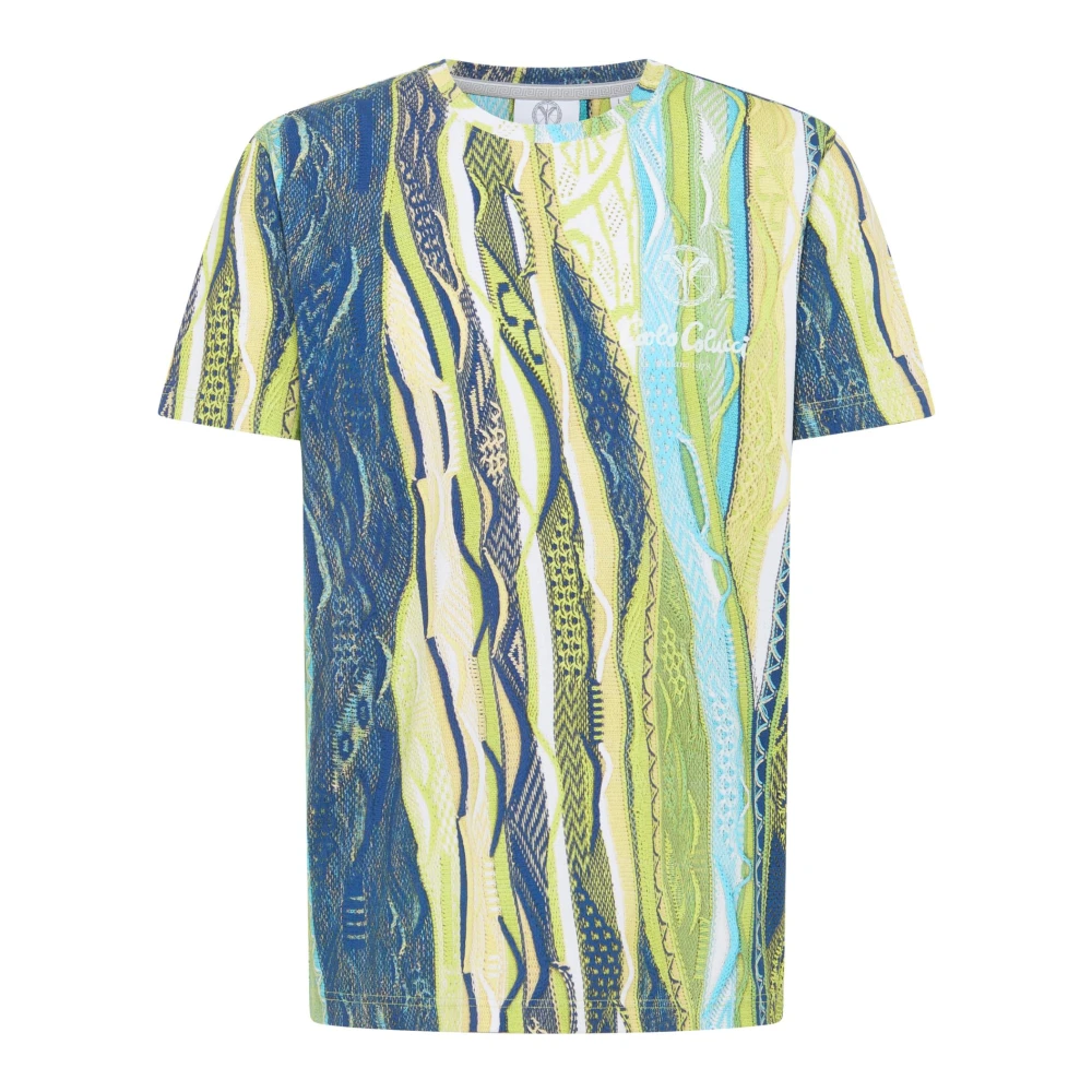Carlo colucci Stijlvol Alloverprint T-shirt Multicolor Heren