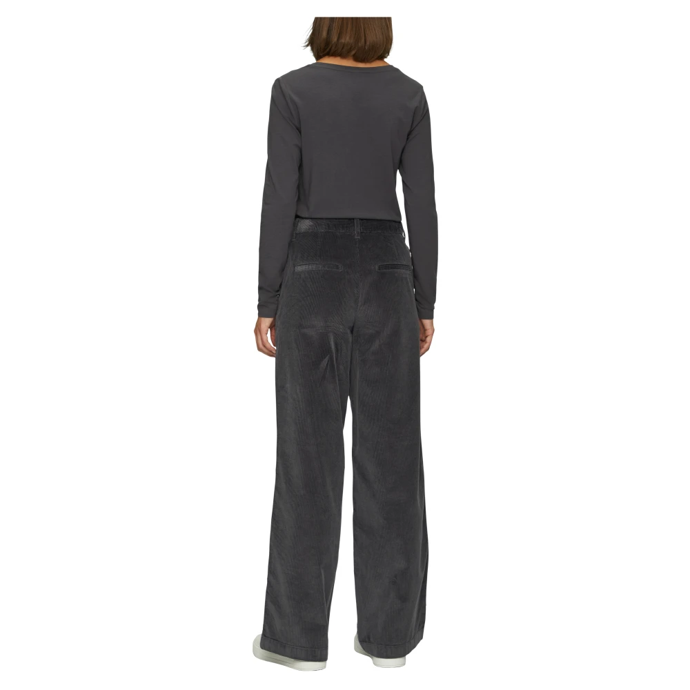 s.Oliver Wijde Pijp Ribfluwelen Broek Gray Dames