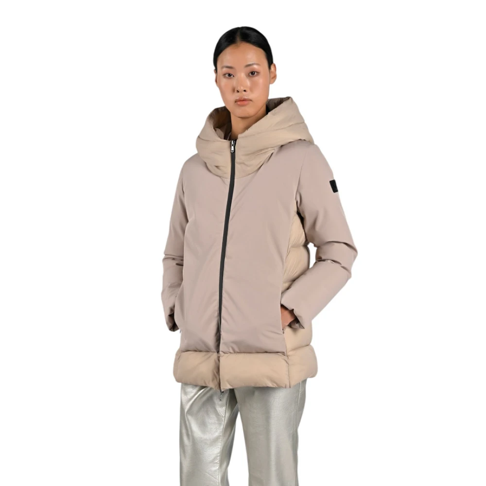 Canadian Classics Lange Pufferjas Beige Dames