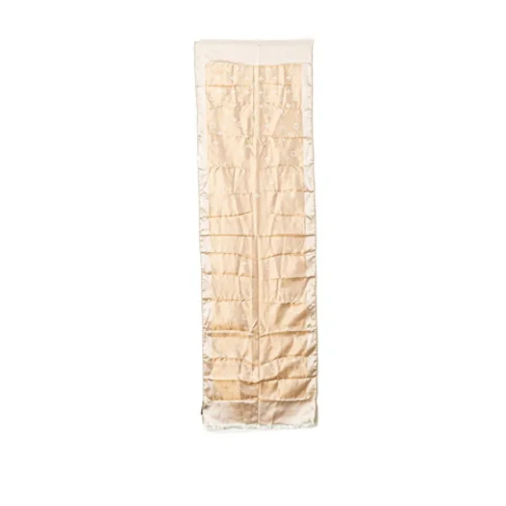 Louis Vuitton Vintage Pre-owned Silk scarves Beige Dames