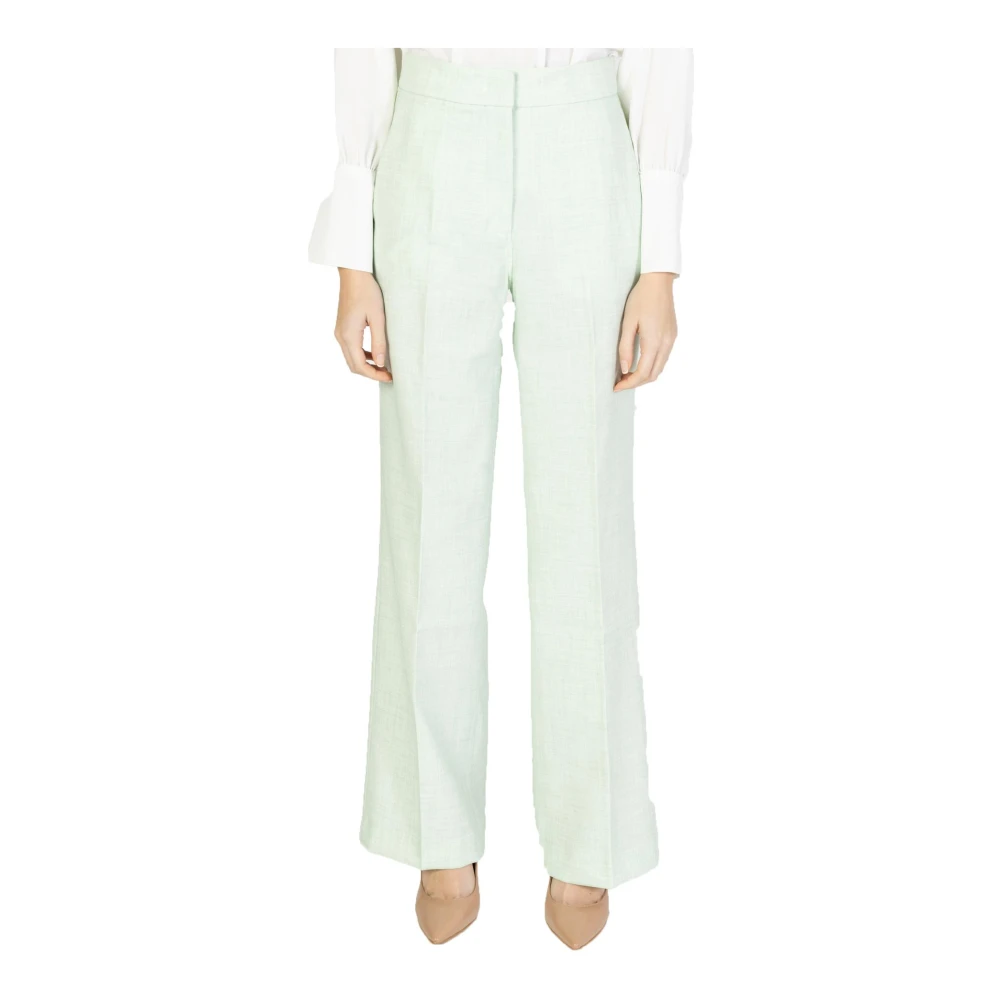 Guess Wide Trousers Green Dames