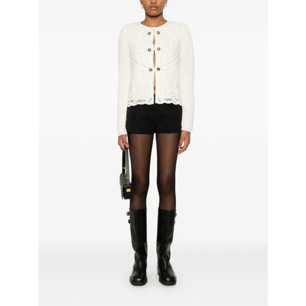 Twinset Witte Parka Jas voor Vrouwen White Dames