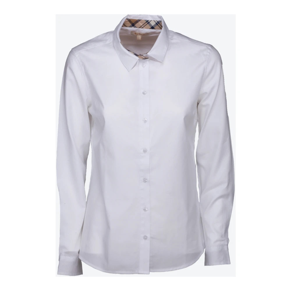 Barbour Shirts White Dames